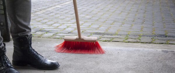 sweep the floor