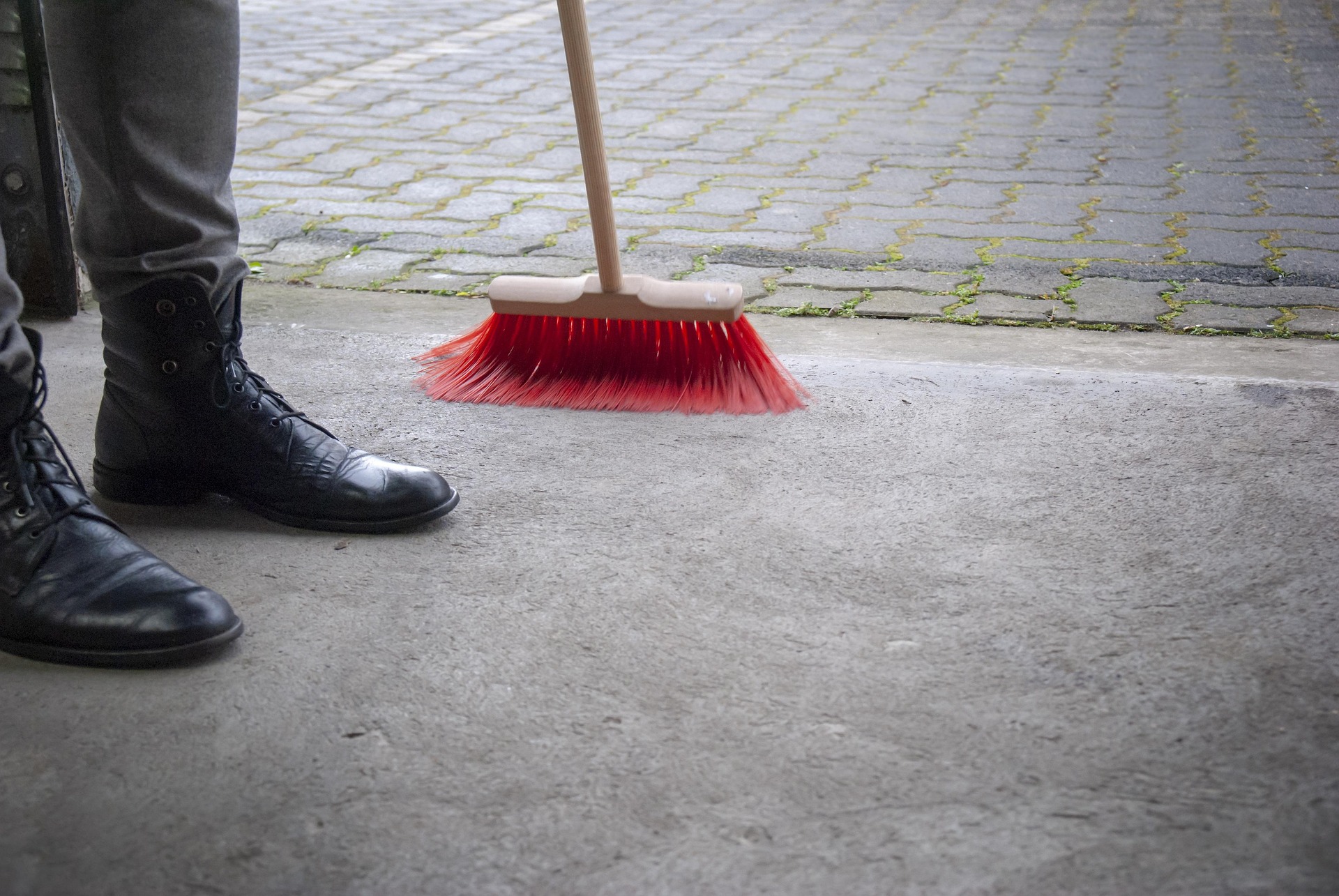 sweep the floor