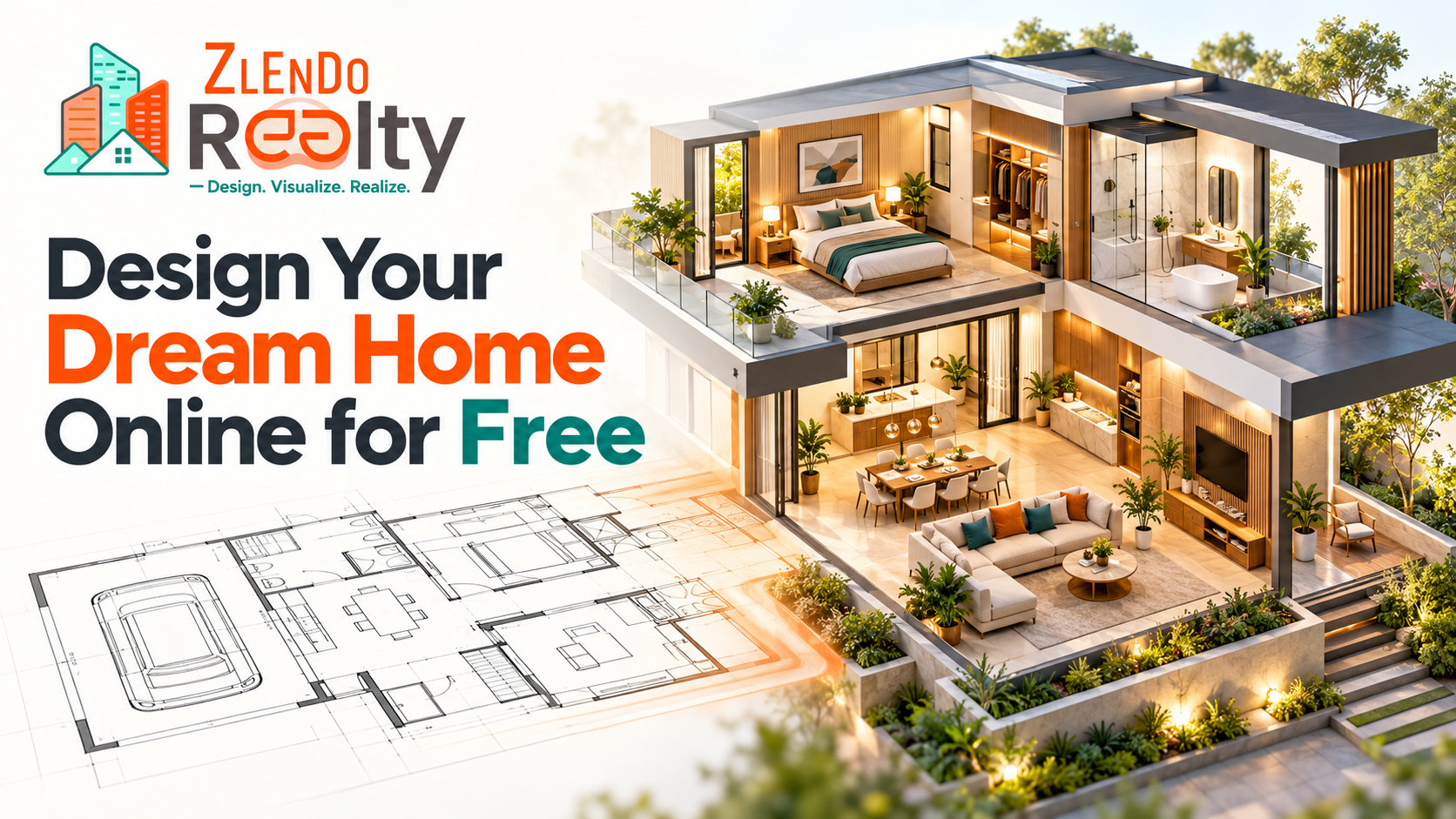 Design your dream home online for free with Zlendo Realty